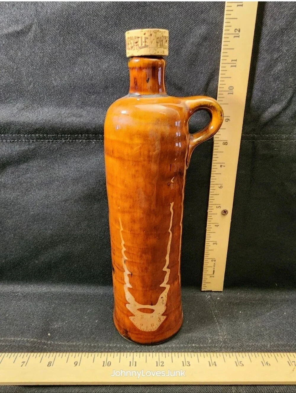 Vintage Advertising Pikesville Newberry Corked Wine Bottle Empty Used Flawless